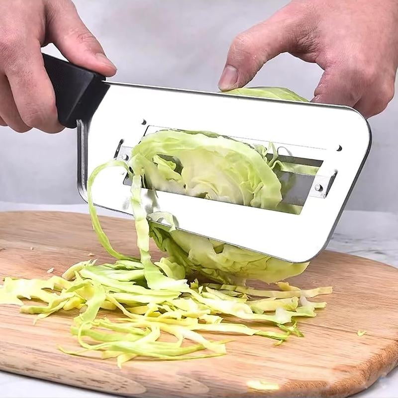 2-Pack Stainless Steel Cabbage Slicer Set – Grater for Shredding Coleslaw, Sauerkraut, Salad & Vegetables – Durable, Sharp & Easy to Clean