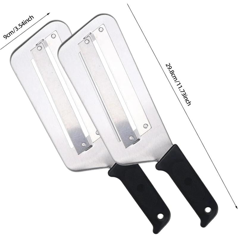 2-Pack Stainless Steel Cabbage Slicer Set – Grater for Shredding Coleslaw, Sauerkraut, Salad & Vegetables – Durable, Sharp & Easy to Clean