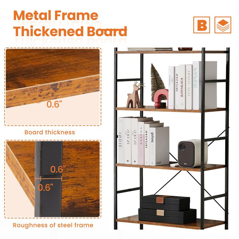 Crafted Comforts 5-Tier Storage Rack for Living Room/Home/Office Storage - Home Organizer, Waterproof & Anti-Scratch Metal Set
