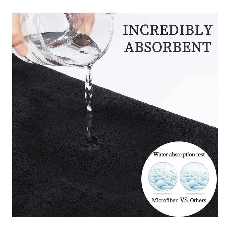 Toallas De Microfibra Soft and Absorbent Towels 10 Towels Anti-Coloration Super Absorbent. Hair Dressers Towels.